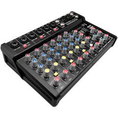 Console mixage 9 canaux Definitive Audio TM 62 BU-DSP avec Bluetooth, USB et DSP 99 effets. Idéale pour live, podcast et studio.
