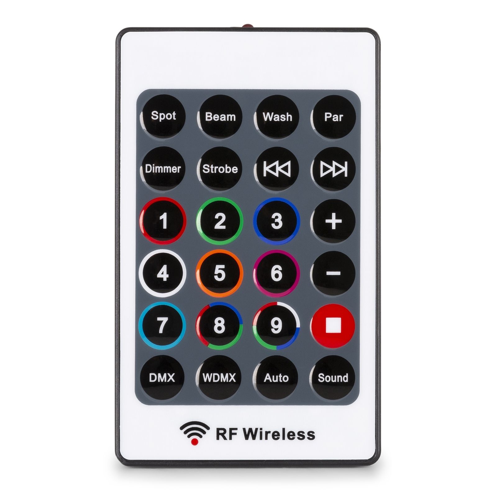 Lyre Spot LED 75W Fuze75S avec gobos rotatifs, prisme 3 facettes et DMX. Idéale pour DJ, clubs, bars et installations lumière.