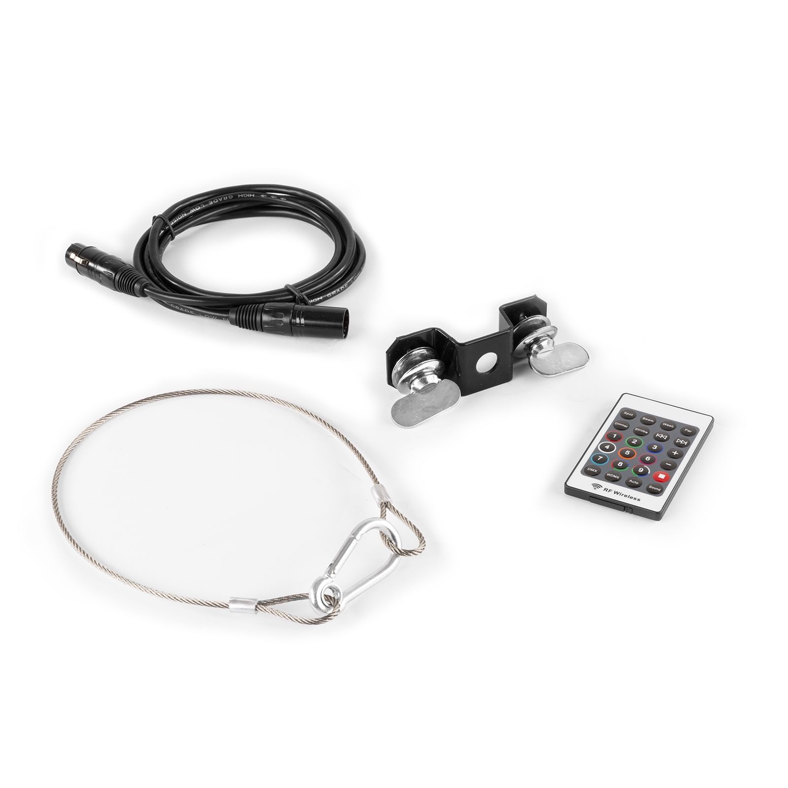 Lyre Spot LED 75W Fuze75S avec gobos rotatifs, prisme 3 facettes et DMX. Idéale pour DJ, clubs, bars et installations lumière.