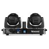 Barre double lyre Spot Fuze Twin 75W + LEDs RGBW. DMX, gobos, 8 couleurs, programmes auto et audio. Idéale DJ et événements.