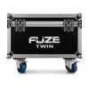 Flight case Fuze Twin conçu pour transporter 2 Twin Bar Spot en toute sécurité. Protection renforcée, mousse intérieure et roulettes.