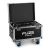 Flight case Fuze Twin conçu pour transporter 2 Twin Bar Spot en toute sécurité. Protection renforcée, mousse intérieure et roulettes.