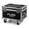Flight case Fuze Twin conçu pour transporter 2 Twin Bar Spot en toute sécurité. Protection renforcée, mousse intérieure et roulettes.