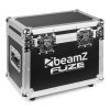 Flight case Fuze conçu pour transporter 2 lyres série Fuze. Structure robuste avec mousse intérieure, profilés aluminium et fermetures papillon.