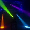 Lyre Spot LED 70W Panther 70 avec gobos, roue de couleurs et DMX. Idéale pour DJ, clubs, bars et événements. Puissante et compacte.