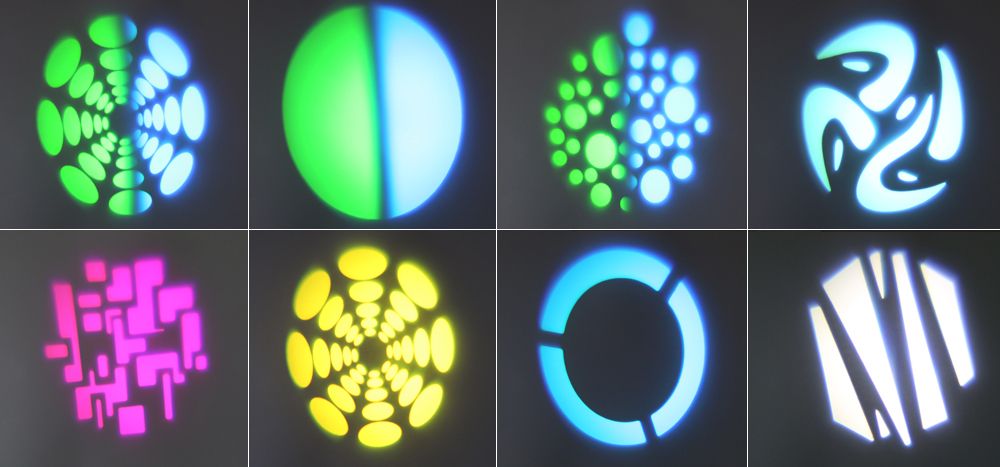 Lyre Spot LED 45W Panther 40 avec gobos, roue de couleurs et DMX. Projecteur compact idéal pour DJ, bars et petites scènes.