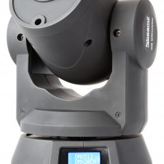 Lyre Beam LED 40W Panther 50 avec gobos, roue de couleurs et DMX. Projecteur compact idéal pour DJ, bars et petites scènes.