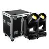Lyre hybride IP65 500W NEREID500 en set de 2 avec flight-case. Beam/Spot/Wash, CMY, zoom, frost. Idéale concerts et événements extérieurs.