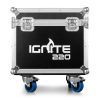 La Lyre LED Spot 220W IGNITE220 est une solution professionnelle livrée en set de 2 dans un flight-case robuste, idéale pour les clubs, scènes et événements. Dès la mise en service, cette lyre offre une puissance lumineuse impressionnante grâce à sa LED blanche haute intensité de 220W. Ainsi, vous obtenez des projections nettes et dynamiques adaptées aux environnements exigeants. Grâce à son zoom linéaire motorisé de 12° à 24°, la Lyre LED Spot 220W permet d’ajuster précisément l’angle du faisceau. De plus, son focus électrique de 2,5 m à 30 m garantit une netteté optimale des gobos et figures lumineuses. Avec une illuminance atteignant 130.115 lux à 1 m, elle assure un rendu puissant et précis. Cette lyre dispose de 7 gobos statiques et 6 gobos rotatifs interchangeables, ainsi que d’une roue de 7 couleurs + ouvert. Ensuite, le prisme rotatif à 3 facettes crée des effets aériens spectaculaires. Le dimmer électronique 0-100 % et le stroboscope 1-25 Hz renforcent la créativité des effets lumineux. Compatible DMX (13, 15 ou 17 canaux), elle fonctionne également en mode autonome, maître/esclave ou gestion audio avec 9 programmes intégrés. Par conséquent, elle s’adapte facilement à toutes les configurations techniques. Son écran LCD facilite les réglages, tandis que la connectique XLR 3/5 pins et Powercon assure une installation fiable. Avec un mouvement PAN 540° et TILT 270°, la Lyre LED Spot 220W garantit un positionnement rapide et précis. De plus, son refroidissement thermo-contrôlé assure une performance stable. Avantages clés : LED blanche 220W ultra lumineuse Zoom motorisé 12°–24° Gobos rotatifs interchangeables Prisme 3 facettes DMX, Auto, Audio et Master/Slave Set professionnel livré en flight-case La Lyre LED Spot 220W IGNITE220 combine puissance, précision et polyvalence. Ainsi, elle constitue un choix idéal pour les professionnels recherchant performance et fiabilité dans un format prêt pour la tournée.
