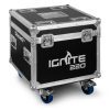 La Lyre LED Spot 220W IGNITE220 est une solution professionnelle livrée en set de 2 dans un flight-case robuste, idéale pour les clubs, scènes et événements. Dès la mise en service, cette lyre offre une puissance lumineuse impressionnante grâce à sa LED blanche haute intensité de 220W. Ainsi, vous obtenez des projections nettes et dynamiques adaptées aux environnements exigeants. Grâce à son zoom linéaire motorisé de 12° à 24°, la Lyre LED Spot 220W permet d’ajuster précisément l’angle du faisceau. De plus, son focus électrique de 2,5 m à 30 m garantit une netteté optimale des gobos et figures lumineuses. Avec une illuminance atteignant 130.115 lux à 1 m, elle assure un rendu puissant et précis. Cette lyre dispose de 7 gobos statiques et 6 gobos rotatifs interchangeables, ainsi que d’une roue de 7 couleurs + ouvert. Ensuite, le prisme rotatif à 3 facettes crée des effets aériens spectaculaires. Le dimmer électronique 0-100 % et le stroboscope 1-25 Hz renforcent la créativité des effets lumineux. Compatible DMX (13, 15 ou 17 canaux), elle fonctionne également en mode autonome, maître/esclave ou gestion audio avec 9 programmes intégrés. Par conséquent, elle s’adapte facilement à toutes les configurations techniques. Son écran LCD facilite les réglages, tandis que la connectique XLR 3/5 pins et Powercon assure une installation fiable. Avec un mouvement PAN 540° et TILT 270°, la Lyre LED Spot 220W garantit un positionnement rapide et précis. De plus, son refroidissement thermo-contrôlé assure une performance stable. Avantages clés : LED blanche 220W ultra lumineuse Zoom motorisé 12°–24° Gobos rotatifs interchangeables Prisme 3 facettes DMX, Auto, Audio et Master/Slave Set professionnel livré en flight-case La Lyre LED Spot 220W IGNITE220 combine puissance, précision et polyvalence. Ainsi, elle constitue un choix idéal pour les professionnels recherchant performance et fiabilité dans un format prêt pour la tournée.