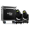 Set de 2 lyres LED 400W CMY IGNITE400 en flight-case. Beam/Spot/Wash, zoom, prismes 3+5 facettes, gobos interchangeables.