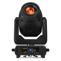 Lyre LED 300W Beam Spot Wash Animation 4 en 1 IGNITE300ALED. Zoom 7°–32°, roue animation, prismes 3/8 facettes, DMX et RDM.