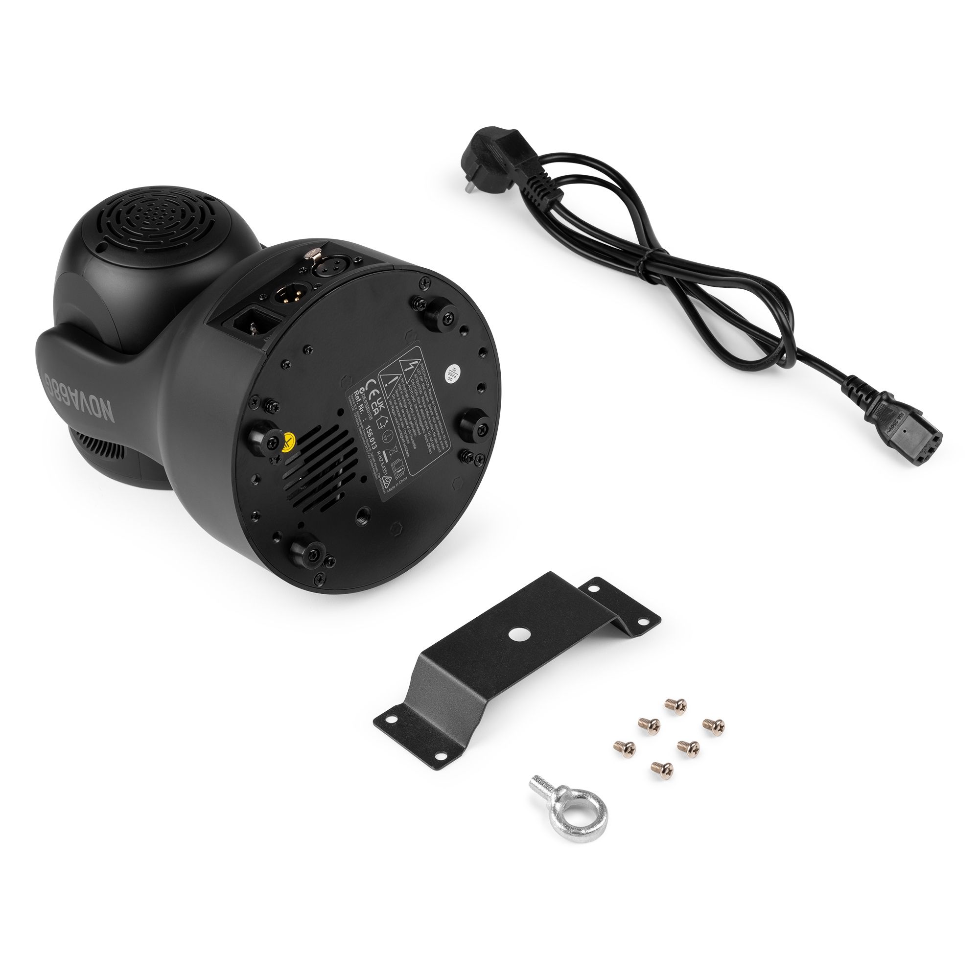 Mini lyre Wash Gobo NOVA68G-BK 6x8W RGBW + 30W blanc. DMX, 7 gobos, 7 couleurs, compacte et puissante pour DJ, clubs et scènes mobiles.