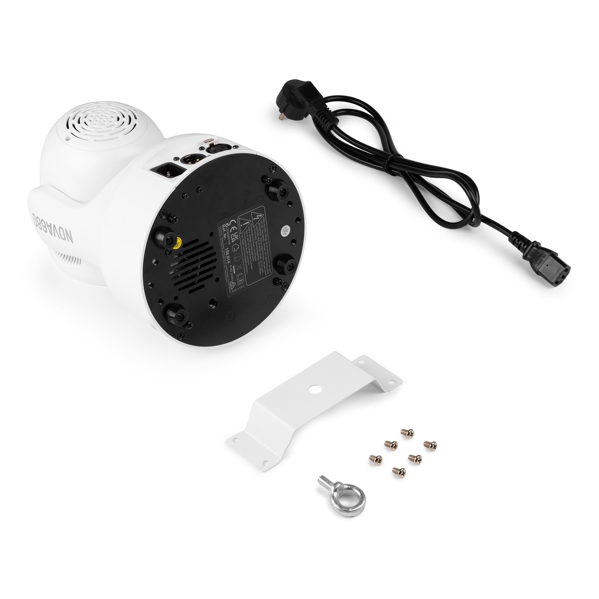 Mini lyre Wash Gobo NOVA68G-WH 6x8W RGBW + 30W blanc. DMX, 7 gobos, 7 couleurs, compacte et puissante pour DJ, clubs et scènes mobiles.