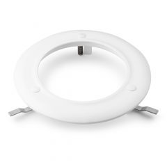 Fixation plafond lyre NOVA NOVARING-WH noire. Anneau de montage pour installation faux-plafond. Compact, léger et sécurisé.